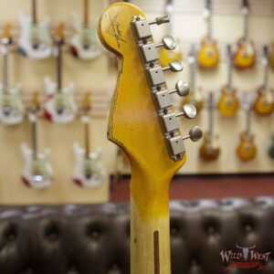 Fender Custom Shop 1957 Stratocaster Reissue Heavy Relic Maple Neck Black - Image 8