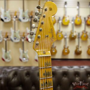 Fender Custom Shop 1957 Stratocaster Reissue Heavy Relic Maple Neck Black - Image 6