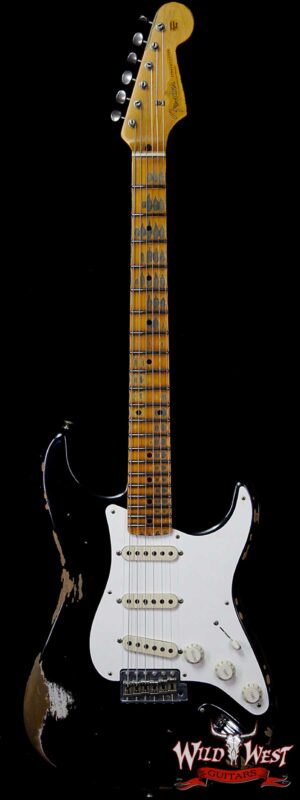 Fender Custom Shop 1957 Stratocaster Reissue Heavy Relic Maple Neck Black