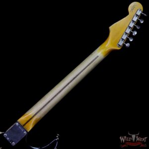 Fender Custom Shop 1957 Stratocaster Reissue Heavy Relic Maple Neck Black - Image 9