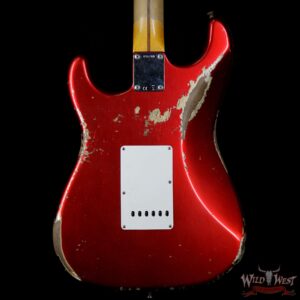 Fender Custom Shop 1957 Stratocaster Heavy Relic Maple Neck Candy Apple Red - Image 6
