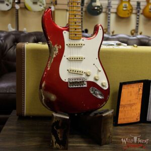 Fender Custom Shop 1957 Stratocaster Heavy Relic Maple Neck Candy Apple Red - Image 13
