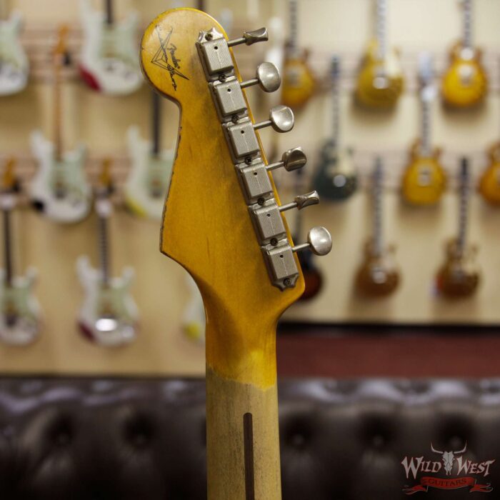 Fender Custom Shop 1957 Stratocaster Heavy Relic Maple Neck Candy Apple Red - Image 10