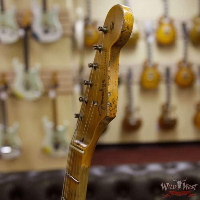 Fender Custom Shop 1957 Stratocaster Heavy Relic Maple Neck Candy Apple Red - Image 8