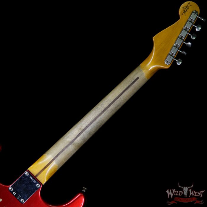 Fender Custom Shop 1957 Stratocaster Heavy Relic Maple Neck Candy Apple Red - Image 11