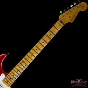 Fender Custom Shop 1957 Stratocaster Heavy Relic Maple Neck Candy Apple Red - Image 9