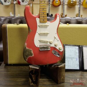 Fender Custom Shop 1957 Stratocaster Heavy Relic Maple Neck Fiesta Red - Image 12