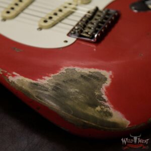 Fender Custom Shop 1957 Stratocaster Heavy Relic Maple Neck Fiesta Red - Image 13
