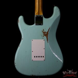 Fender Custom Shop 1957 Stratocaster Relic Maple Neck Surf Green - Image 6