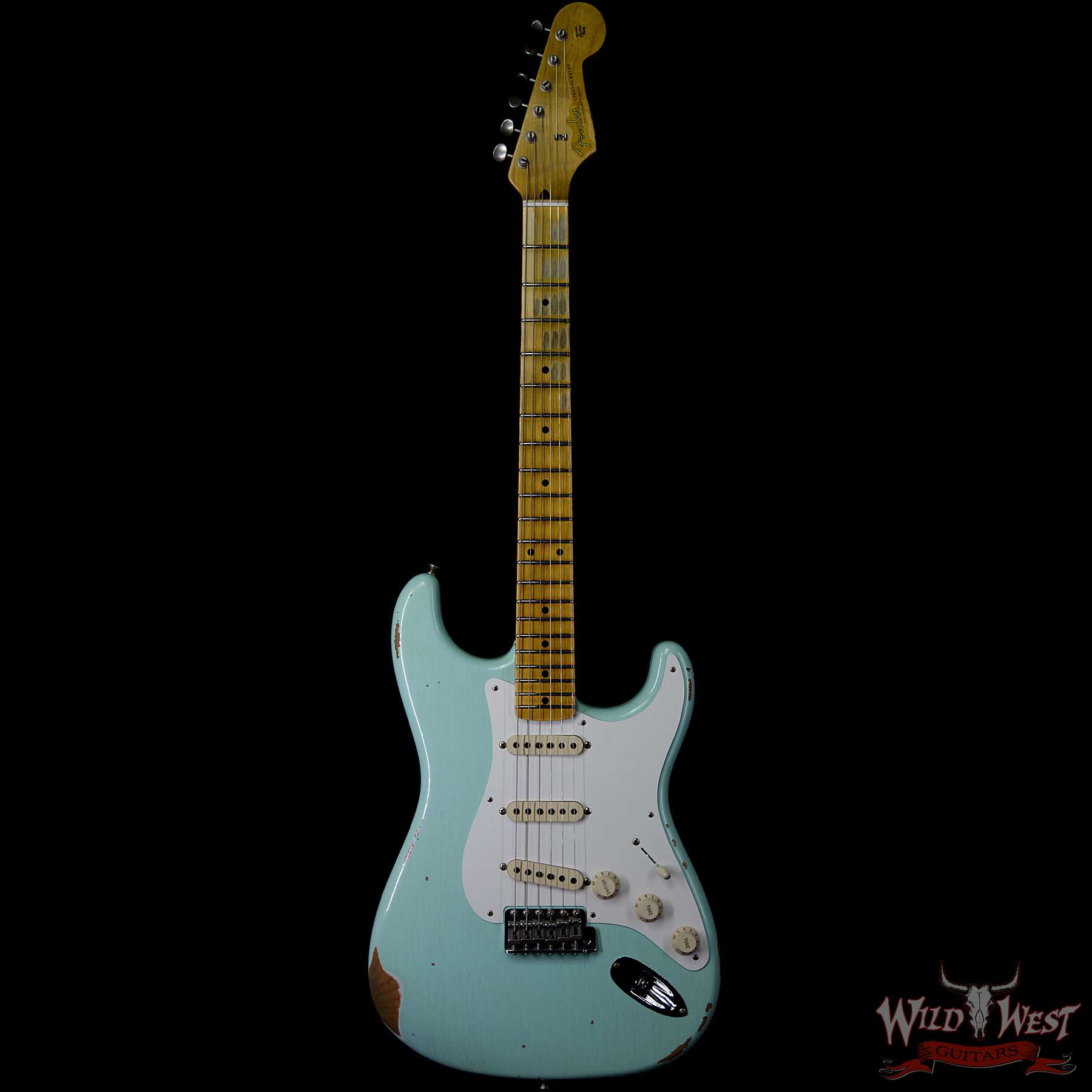fendercs-1957strathr-sfg-r95726-f__wwg.jpg Fender Custom Shop 1957 Stratocaster Relic Maple Neck Surf Green - Image 4