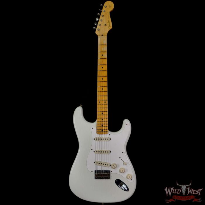 Fender Custom Shop Limited 1957 Ash Stratocaster Hardtail Hand-wound Pickups Journeyman Relic Indian Ivory - Image 3