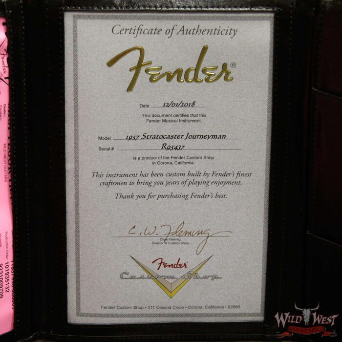 Fender Custom Shop 1957 Stratocaster Maple Neck Journeyman Relic with Dirty Neck Black - Image 15