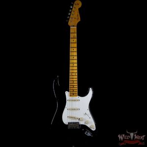 Fender Custom Shop 1957 Stratocaster Maple Neck Journeyman Relic with Dirty Neck Black - Image 4