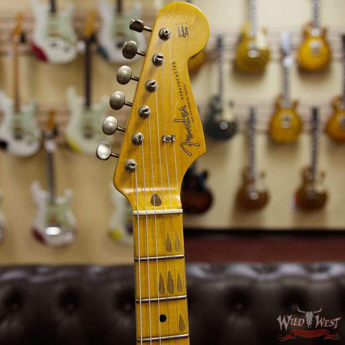 Fender Custom Shop 1957 Stratocaster Maple Neck Journeyman Relic with Dirty Neck Black - Image 7