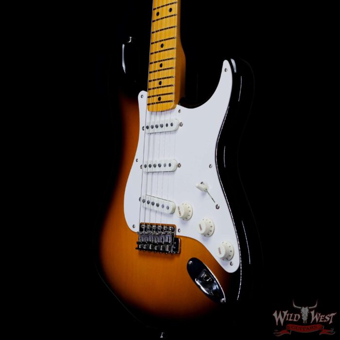 Fender Custom Shop Thin Skin 1957 Stratocaster with Hand-Wound Pickups NOS 2 Tone Sunburst - Image 2