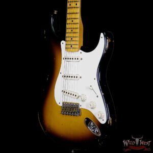 Fender Custom Shop 1957 Stratocaster Relic Maple Fretboard 2 Tone Sunburst - Image 2