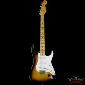 Fender Custom Shop 1957 Stratocaster Relic Maple Fretboard 2 Tone Sunburst - Image 4