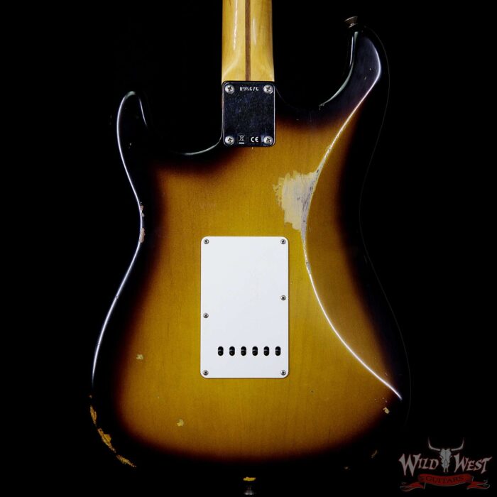 Fender Custom Shop 1957 Stratocaster Relic Maple Neck 2 Tone Sunburst - Image 6