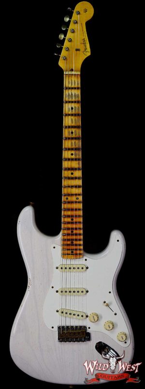 Fender Custom Shop 1957 Stratocaster Maple Neck Hand-Wound Pickups Relic Aged White Blonde