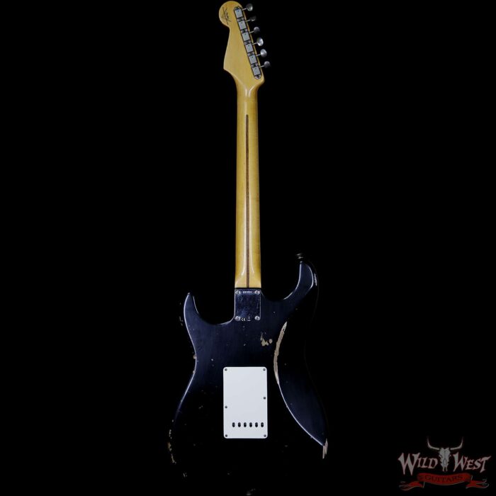 Fender Custom Shop Collection 1957 Stratocaster Relic Maple Neck & Fretboard Black - Image 5