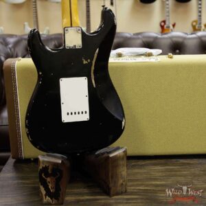 Fender Custom Shop Collection 1957 Stratocaster Relic Maple Neck & Fretboard Black - Image 14