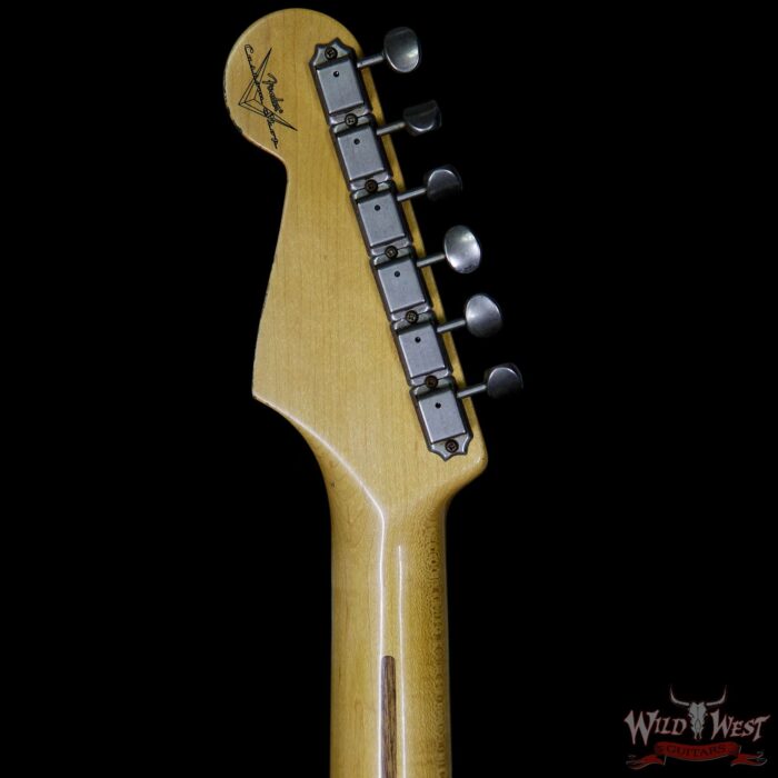 Fender Custom Shop Collection 1957 Stratocaster Relic Maple Neck & Fretboard Black - Image 9