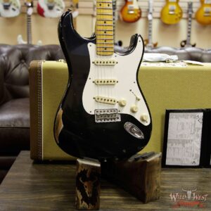 Fender Custom Shop 1957 Stratocaster Relic Maple Neck Black - Image 13