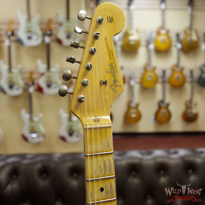 Fender Custom Shop 1957 Stratocaster Relic Maple Neck Black - Image 7