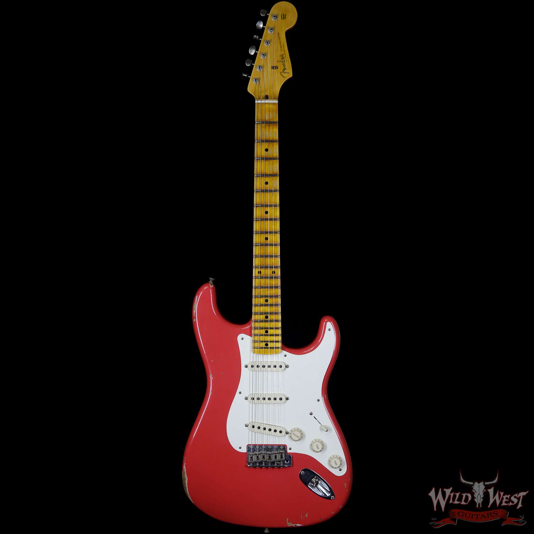 fendercs-1957stratrelic-frd-r92655-f__wwg.jpg 2018 Fender Custom Shop 1957 Stratocaster Relic Maple Neck Fiesta Red - Image 8
