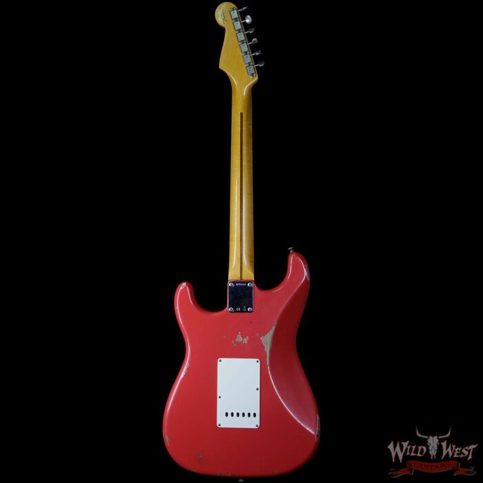 Fender Custom Shop 1957 Stratocaster Relic Maple Neck Fiesta Red - Image 5