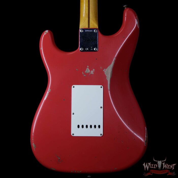 Fender Custom Shop 1957 Stratocaster Relic Maple Neck Fiesta Red - Image 6