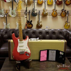 Fender Custom Shop 1957 Stratocaster Relic Maple Neck Fiesta Red - Image 12