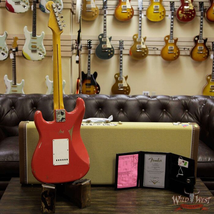 Fender Custom Shop 1957 Stratocaster Relic Maple Neck Fiesta Red - Image 14