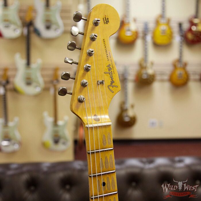 Fender Custom Shop 1957 Stratocaster Relic Maple Neck Fiesta Red - Image 7