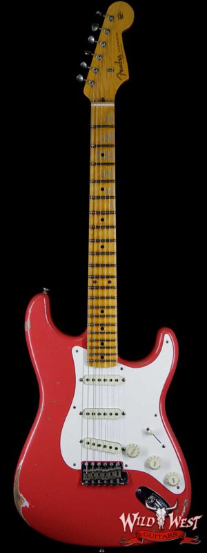 Fender Custom Shop 1957 Stratocaster Relic Maple Neck Fiesta Red