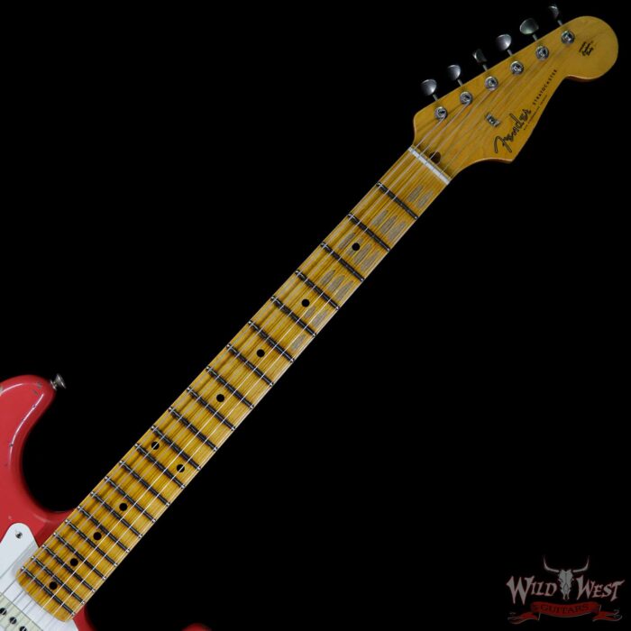 Fender Custom Shop 1957 Stratocaster Relic Maple Neck Fiesta Red - Image 8