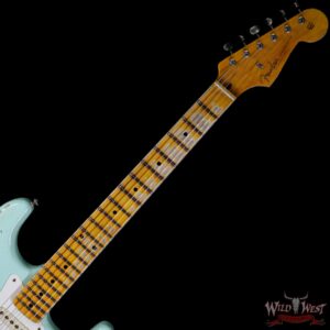Fender Custom Shop 1957 Stratocaster Heavy Relic Maple Neck Surf Green - Image 8