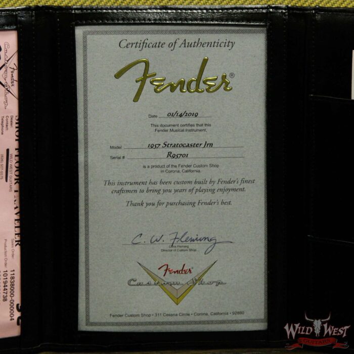 Fender Custom Shop 1957 Stratocaster Relic Maple Neck Surf Green - Image 15