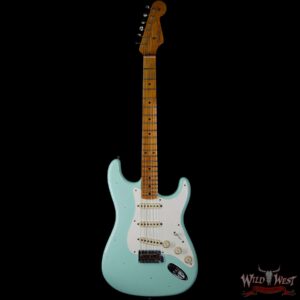 Fender Custom Shop 1957 Stratocaster Relic Maple Neck Surf Green - Image 4