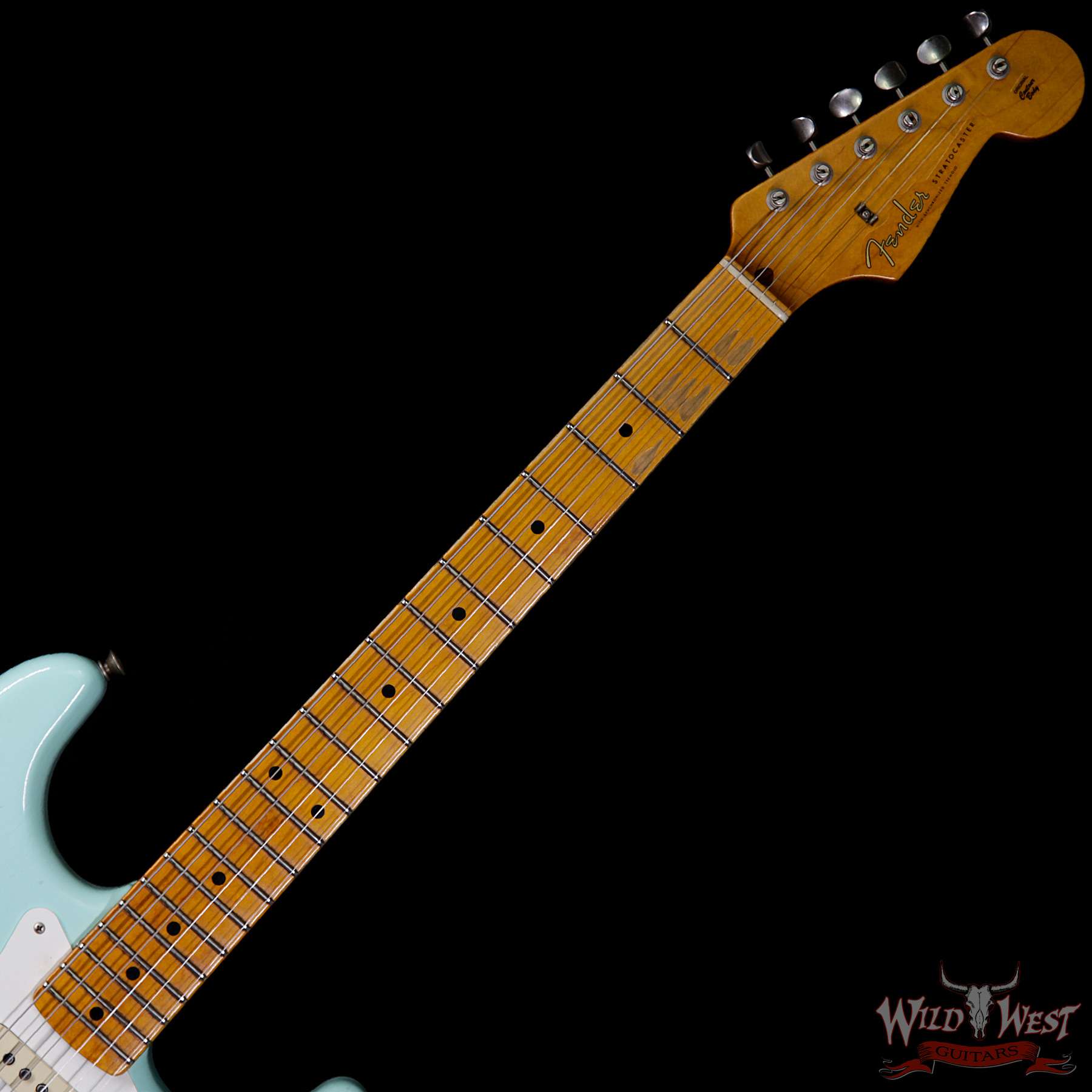 fendercs-1957stratrelic-sfg-r95701-nf__wwg.jpg Fender Custom Shop 1957 Stratocaster Relic Maple Neck Surf Green - Image 8