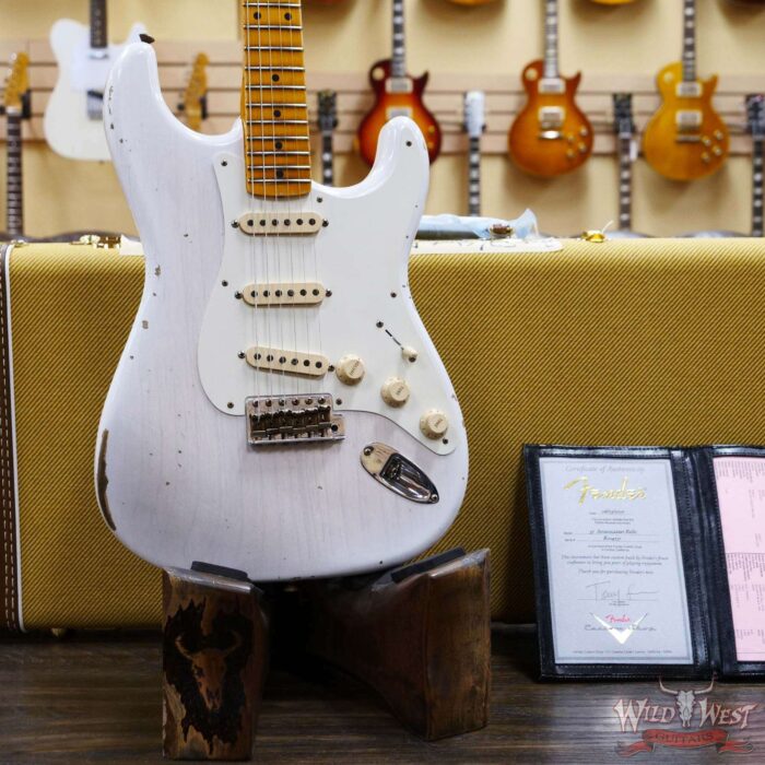 Fender Custom Shop 1957 Stratocaster Relic Ash Body Quartersawn Maple Neck Mary Kaye Blonde - Image 8