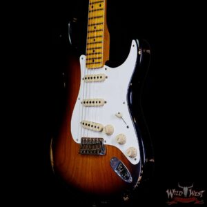 Fender Custom Shop 1957 Stratocaster Relic Ash Body Quartersawn Maple Neck 2 Tone Sunburst - Image 2