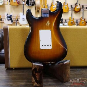 Fender Custom Shop 1957 Stratocaster Relic Ash Body Quartersawn Maple Neck 2 Tone Sunburst - Image 11
