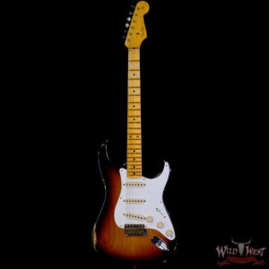 Fender Custom Shop 1957 Stratocaster Relic Ash Body Quartersawn Maple Neck 2 Tone Sunburst - Image 3
