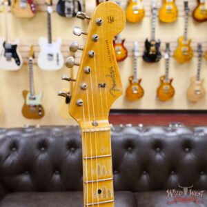 Fender Custom Shop 1957 Stratocaster Relic Ash Body Quartersawn Maple Neck 2 Tone Sunburst - Image 7