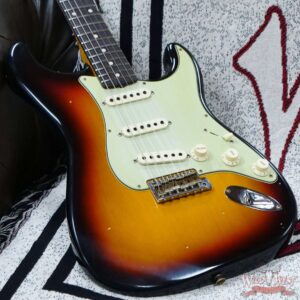 Fender Custom Shop Limited Edition 1959 59’ Special Stratocaster Flame Maple Neck Journeyman Relic Super Faded 3 Tone Sunburst - Image 8