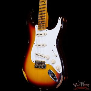 Fender Custom Shop 1958 58’ Stratocaster Relic Faded Aged Chocolate 3-Color Sunburst - Image 2