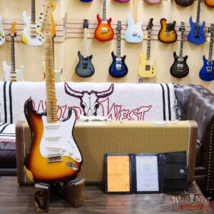 Fender Custom Shop 1958 58’ Stratocaster Relic Faded Aged Chocolate 3-Color Sunburst - Image 6