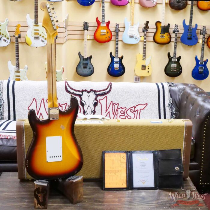 Fender Custom Shop 1958 58’ Stratocaster Relic Faded Aged Chocolate 3-Color Sunburst - Image 10