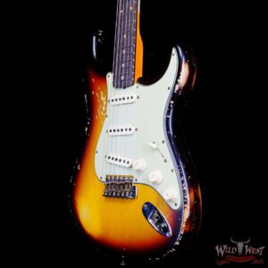 Fender Custom Shop 1961 Stratocaster Heavy Relic Super Faded Aged 3 Tone Sunburst - Image 2